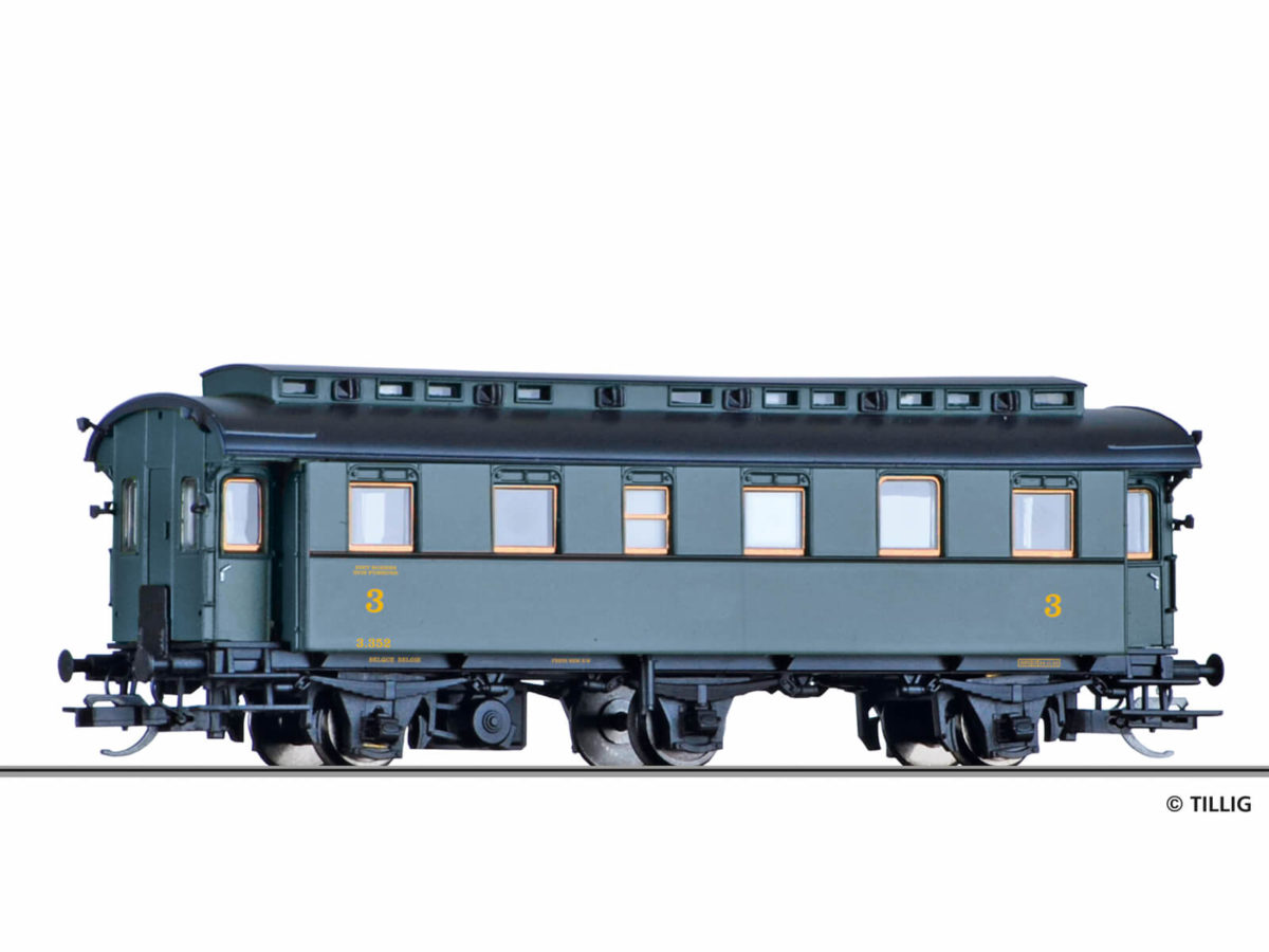 Tillig 16056 Reisezugwagen 3. Klasse der SNCB, Ep. II...