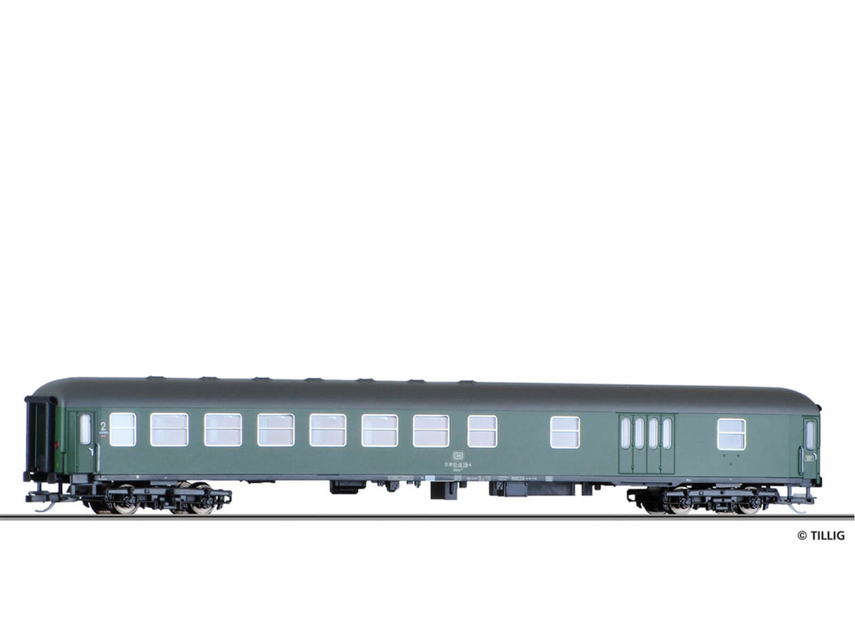 Tillig 16210 Reisezugwagen 2. Klasse BDm 273 mit Gepäckabteil der DB, Ep. IV...