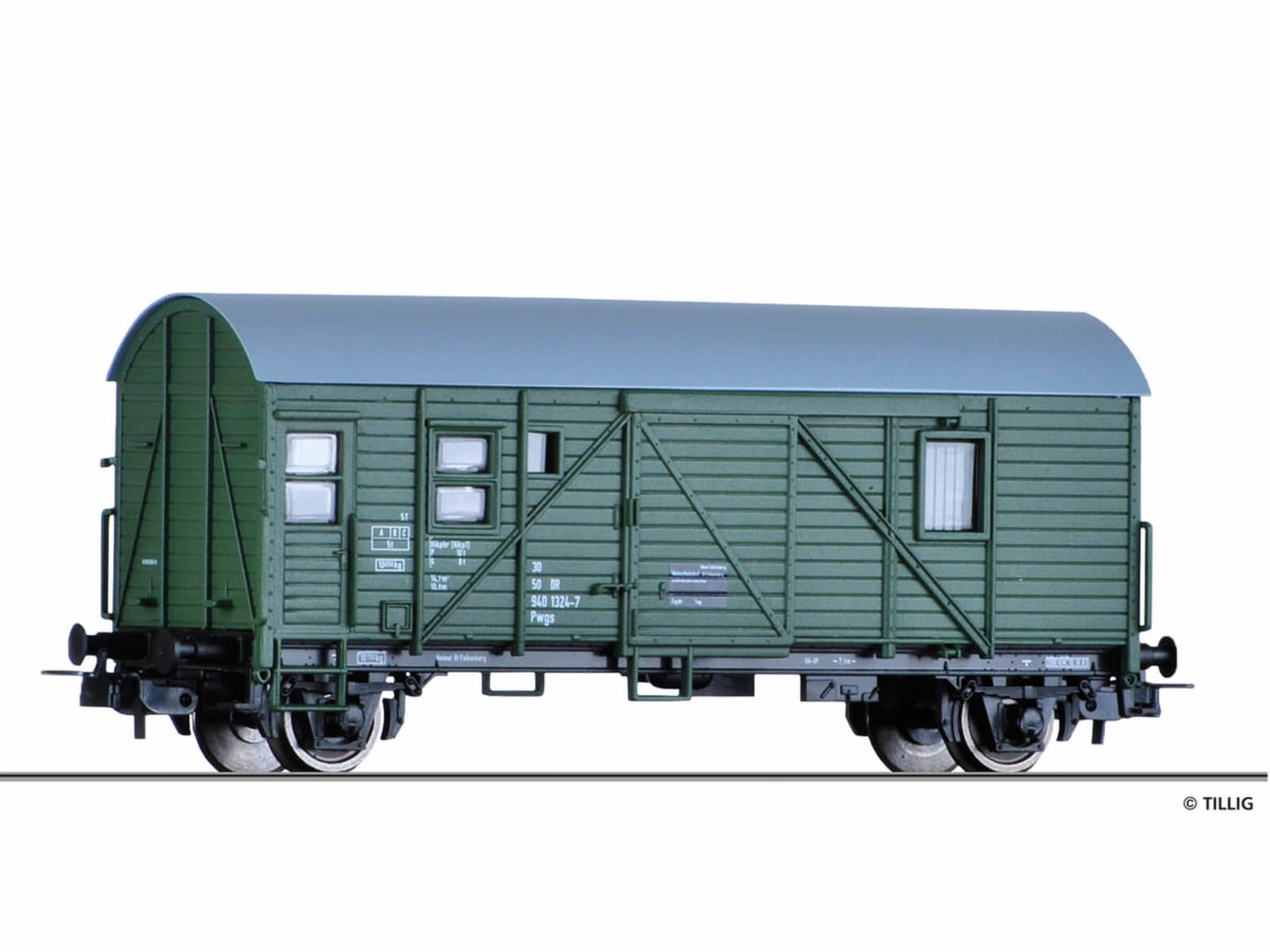 Tillig 76756 Güterzugpackwagen Pwg 9400 der DR, Ep. IV...