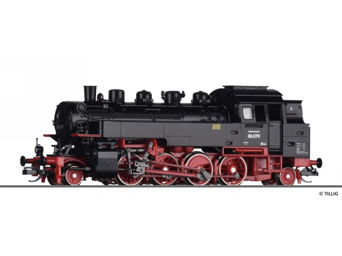 Tillig 02184 Dampflokomotive BR 86 der DR, Ep. III...