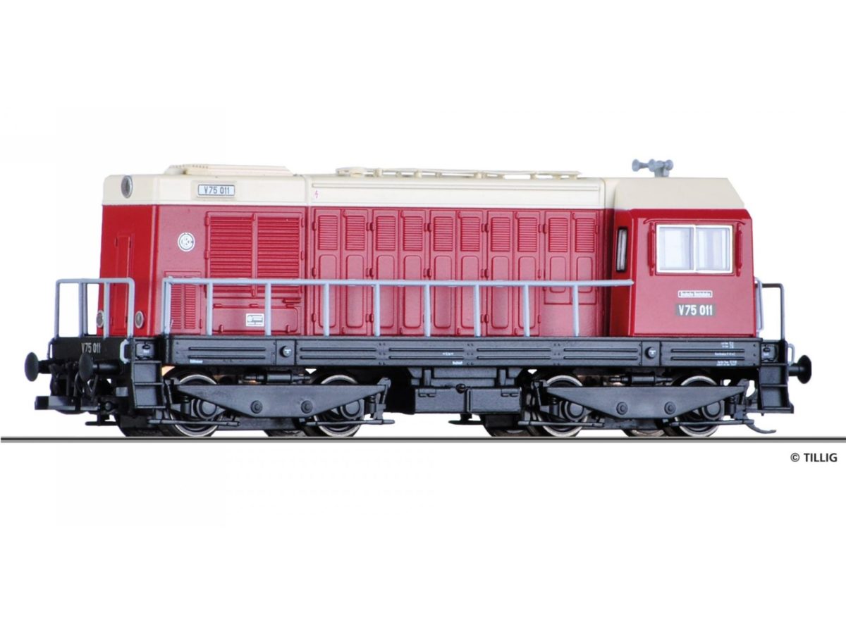 Tillig 02627 Diesellokomotive V 75 der DR, Ep. III...